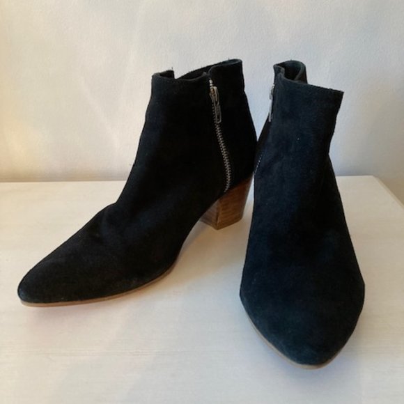 Black Leather Ankle Boots - Picture 12 of 12